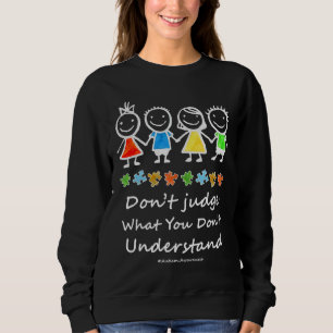 Sudadera La bondad de la conciencia del autismo no juzga si