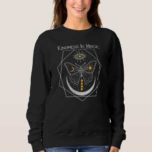 Sudadera ¡La bondad es magia! Moth, Sun, Moon Design