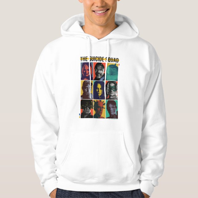 Sudadera La brigada suicida | Retro Grid Con Harley Quinn (Anverso)