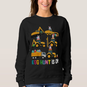 Sudadera La búsqueda de huevos está en Tractor Easter Bunny