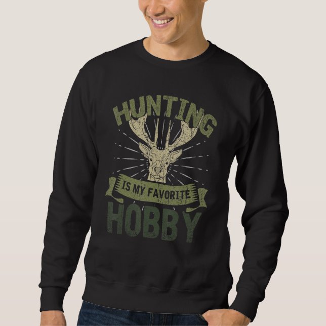 Sudadera La Cacería Graciosa De Cazadores De Venados Es Mi  (Anverso)
