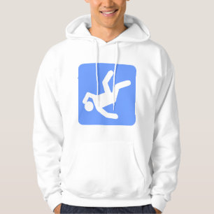Sudadera La caída del hombre - azul bebé