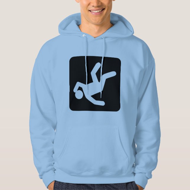 Sudadera La caída del hombre - negro (Anverso)