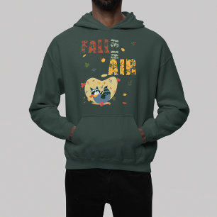 Sudadera La Caída Está En El Aire Con El Raccoon Del Giro