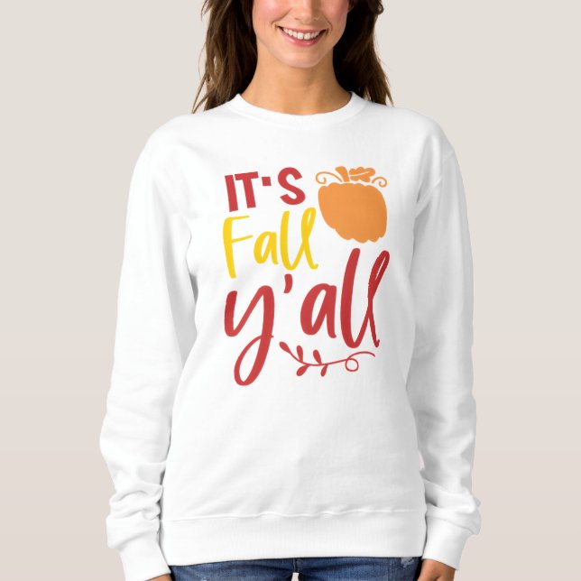 Sudadera La calabaza otoñal es divertida (Anverso)
