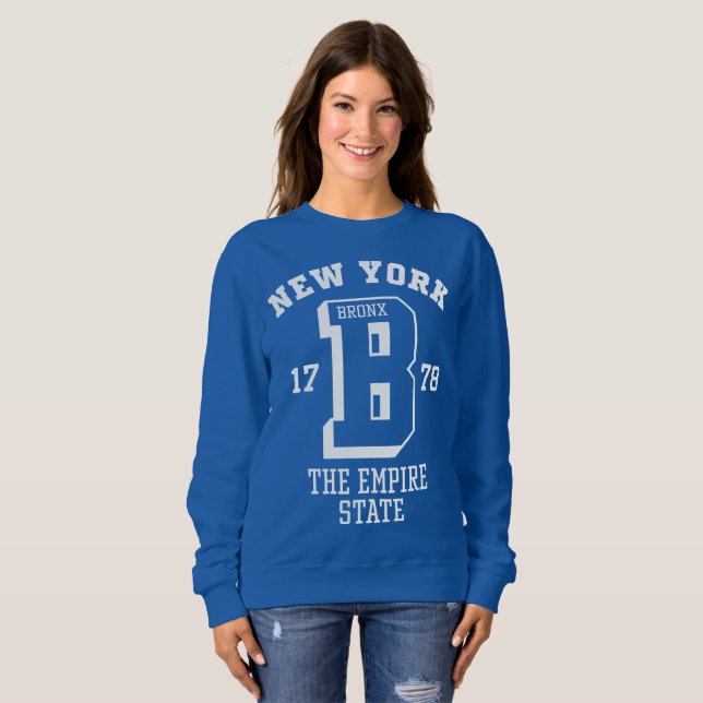 Sudadera La camiseta básica de las mujeres de Nueva York (Anverso completo)