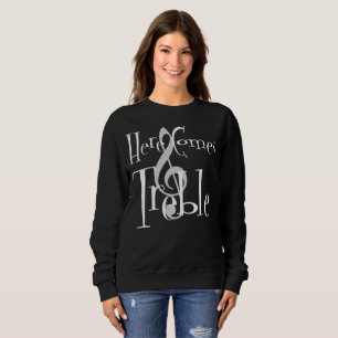 Sudadera La camiseta básica de las mujeres oscuras agudas