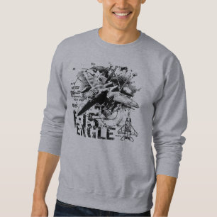 Sudadera La camiseta básica de los hombres de F-15 Eagle
