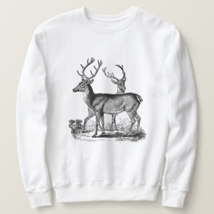 Sudadera La camiseta clásica de los hombres de los ciervos