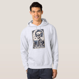 Sudadera La Camiseta de la Carta de Tarot del Esqueleto Gam