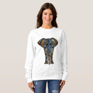Sudadera La camiseta de las mujeres aztecas del elefante
