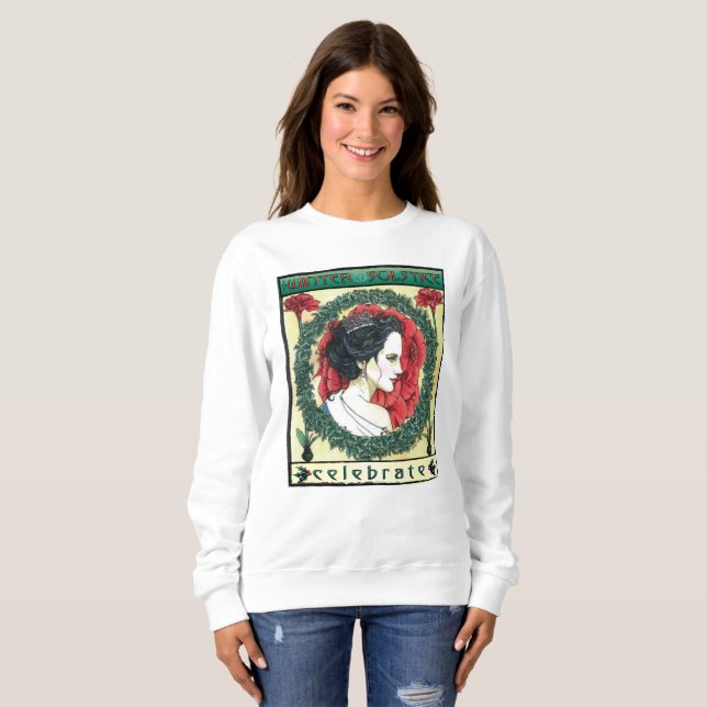 Sudadera La camiseta de las mujeres del navidad del (Anverso completo)