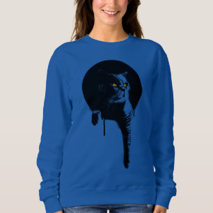 Sudadera La camiseta de las mujeres: Gato azul británico d