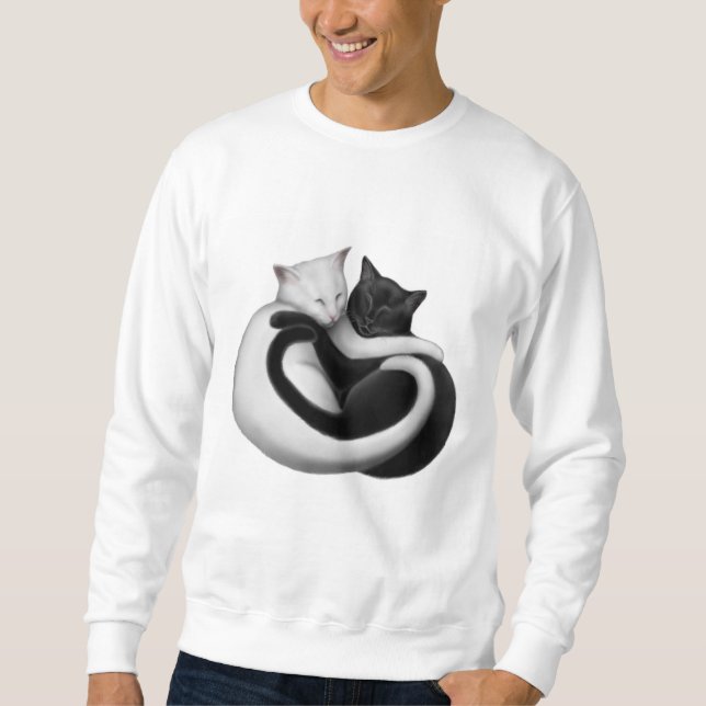 Sudadera La camiseta de los gatos del amor (Anverso)
