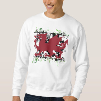 Sudadera La camiseta de los hombres del dragón Galés