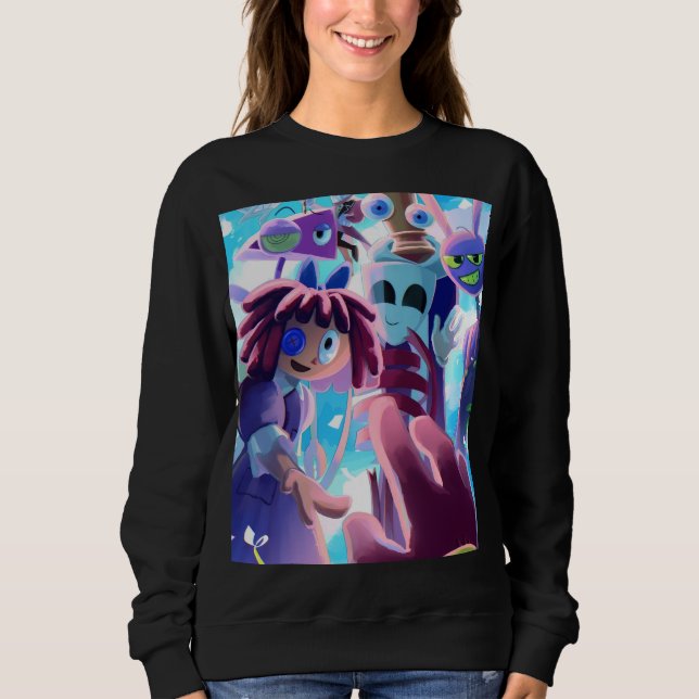 Sudadera La camiseta del Increíble Circo Digital (Anverso)