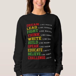 Sudadera La camiseta del mes de la historia negra sueña com