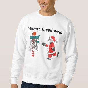Sudadera La camiseta fea del navidad del golf del disco