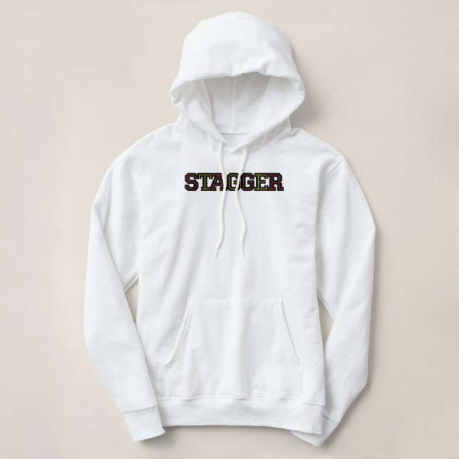 Sudadera La capucha blanca de las mujeres en el estadio (Diseño del anverso)