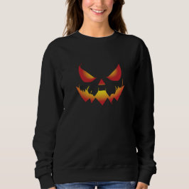 Sudadera La cara de la calabaza de Halloween espumosa en el