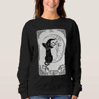 Sudadera La carta de la luna Tarot espeluznante Crescen de