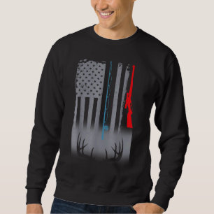 Sudadera La caza de aves de corral es la bandera estadounid