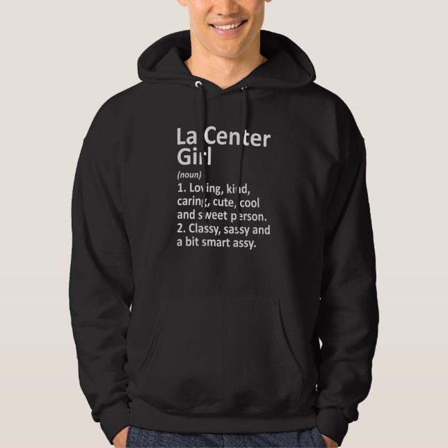 Sudadera La Center Chica Wa Washington Funny City Home Root (Anverso)