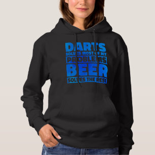 Sudadera La Cerveza Darts Resuelve La Mayoría De Mis Proble