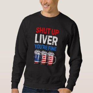 Sudadera La cerveza de la bandera estadounidense Mug 4 de j