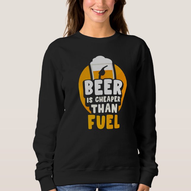 Sudadera La Cerveza Es Más Barata Que Los Precios De La Bom (Anverso)