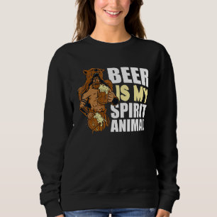 Sudadera La Cerveza Es Mi Espíritu La Cerveza Animal Bebe V