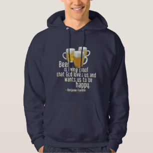 Sudadera La cerveza es prueba (Franklin)