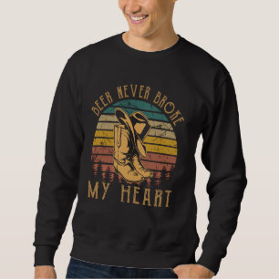 Sudadera La Cerveza Nunca Me Rompió El Corazón Los Boots De