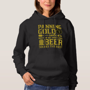 Sudadera La Cerveza Que Pone El Oro Resuelve La Mayoría De