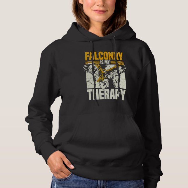 Sudadera La cetrería es mi terapia cetrero (Anverso)