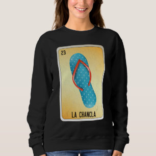 Sudadera La Chancla Juego de Lotería de Cartas de Bingo del