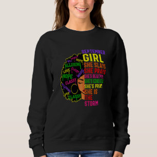 Sudadera La Chica de Septiembre de las mujeres, ella desist