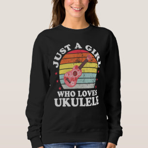 Sudadera La Chica Jugadora De Ukulele, Mamá, Chicas Uke 1