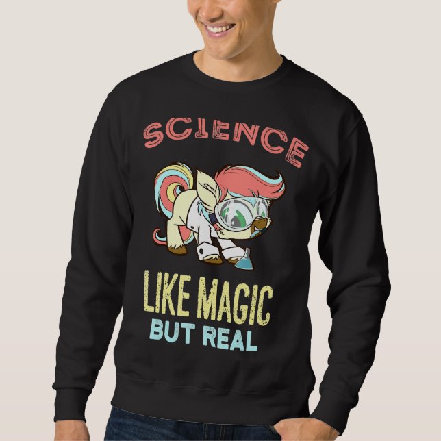 Sudadera La ciencia es como la magia pero los estudiantes d (Anverso)