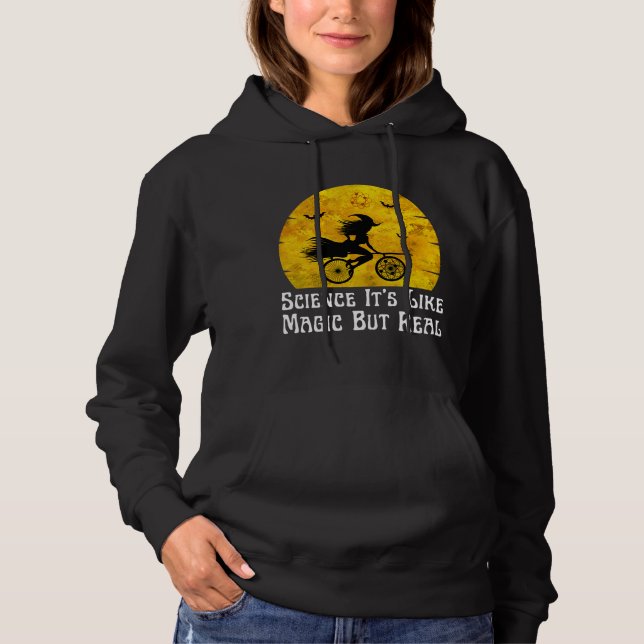 Sudadera la ciencia es como la magia pero real (Anverso)