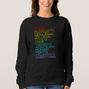Sudadera La ciencia es derechos reales de las mujeres; dere