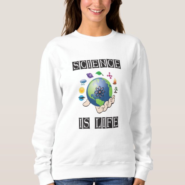 Sudadera La ciencia es la vida (Anverso)