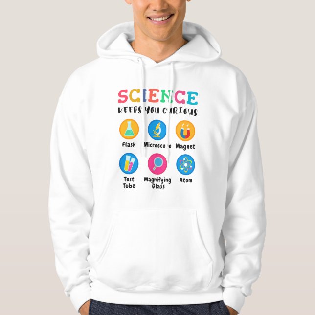 Sudadera La ciencia te mantiene curioso (Anverso)