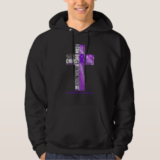 Sudadera La cinta cristiana de la conciencia de Alzheimer