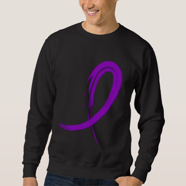 Sudadera La cinta púrpura A4 de la epilepsia (Anverso)