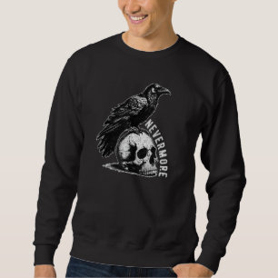 Sudadera La Cita De Edgar Allan Poe En El Calavero Nunca Má