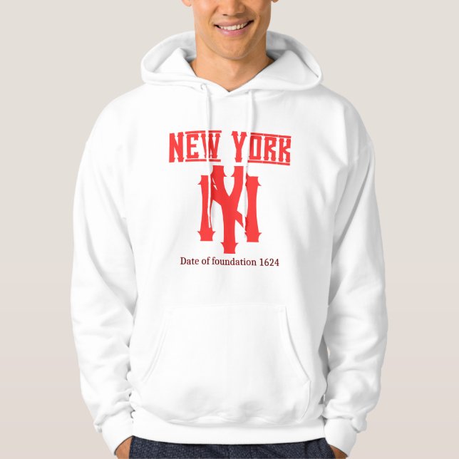 Sudadera La ciudad de Nueva York, la gran Apple (Anverso)