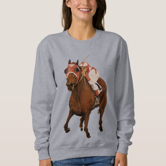 Sudadera La clásica carrera de caballos por Admirante de Gu (Anverso)