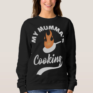 Sudadera La cocina de mi mamá llama a los hijos de Brown