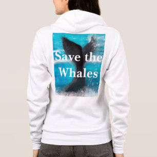 Sudadera La cola de una ballena - Salven a las ballenas bla